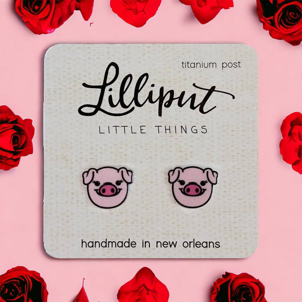 Pig Earrings